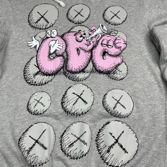COMME Des GARCONS x KAWS Pullover Hoodie Size M - Picture 3 of 8